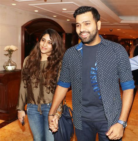 cricketer rohit sharma with his wife
